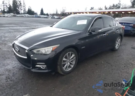 2014 Infiniti Q50 Hybrid Premium из США, поврежденный, VIN JN1AV7AR4EM700943